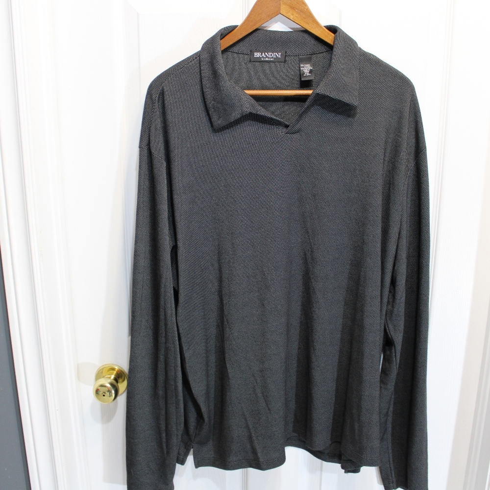 Brandini Le Collezioni Men's XXL Black Long Sleeve